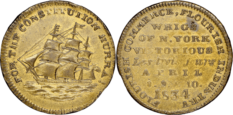 (1834) Token HT-14A, Whig Victory