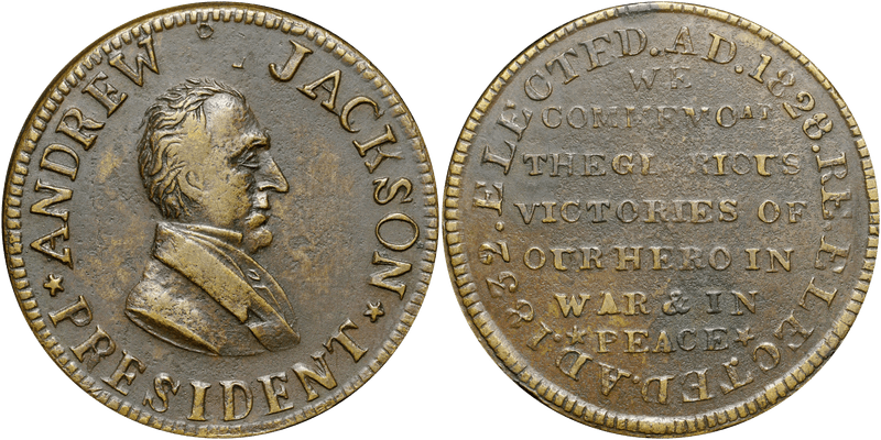(1834) Token HT-5A, Andrew Jackson