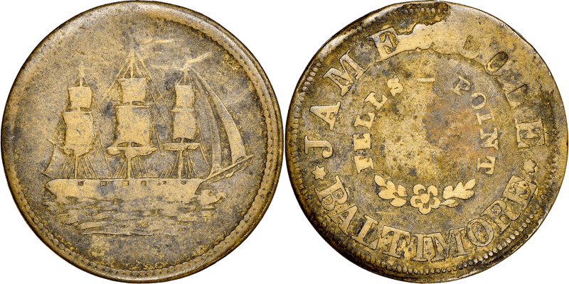 (1835) Token HT-135A, Baltimore MD