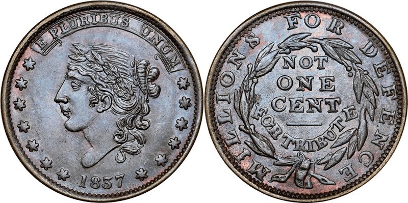 (1837) Token HT-50, Liberty - Not One Cent