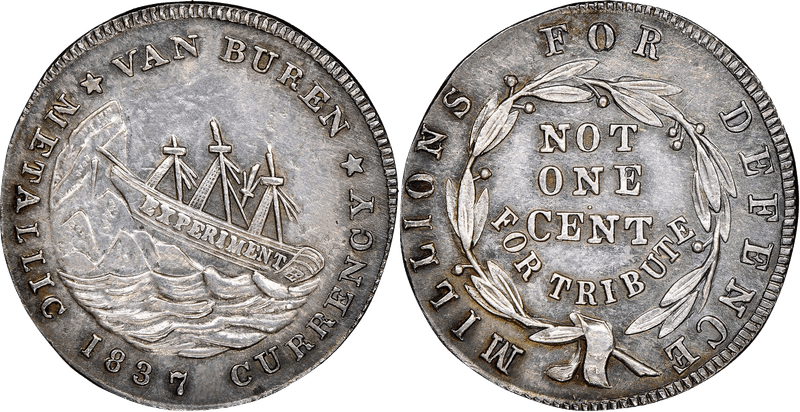 (1837) Token HT-53A, Van Buren - Not One Cent
