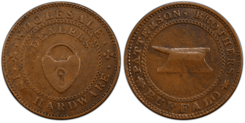 (1838-39) Copper Token HT-212A, Patterson Brothers