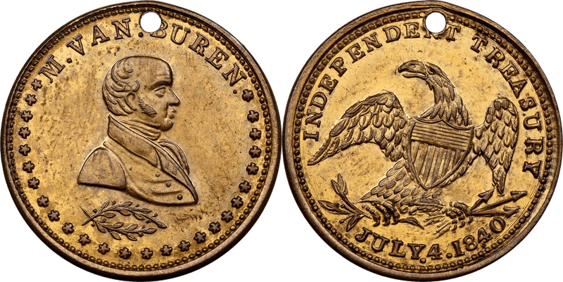 (1840) Token HT-77B, Martin Van Buren