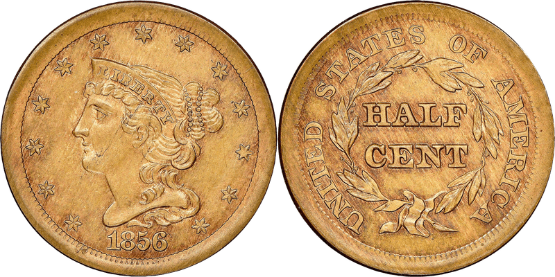 1856 Half Cent Pattern - J-177