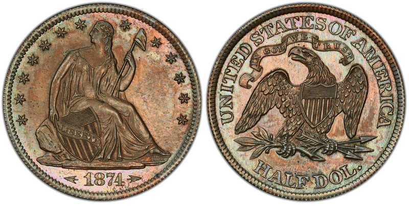 1874 Half Dollar Patterns