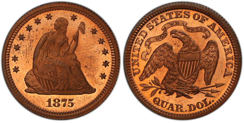 1875 Quarter Patterns