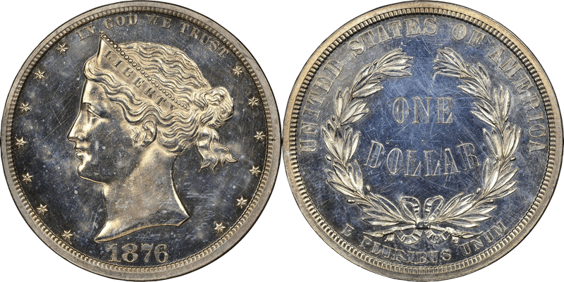 1876 Proof Dollar Pattern - J-1464