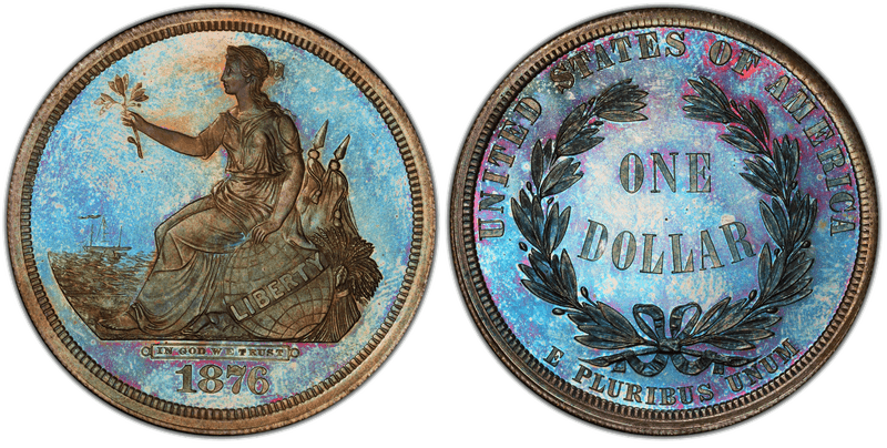 1876 Proof Dollar Pattern - J-1468