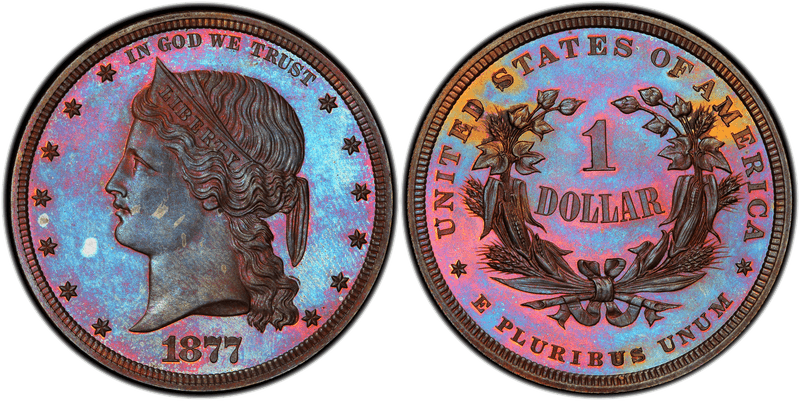 1877 Proof Dollar Pattern - J-1544