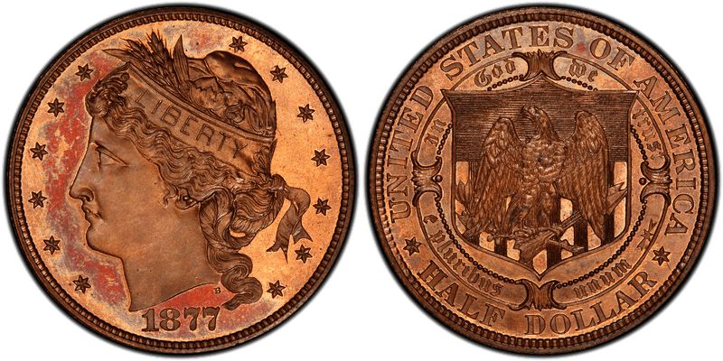 1877 Proof Half Dollar Pattern - J-1525
