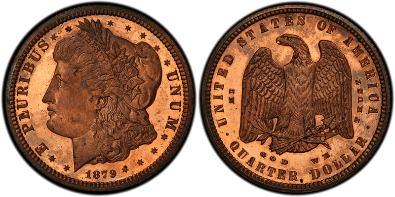 1879 Proof Quarter Pattern - J-1594