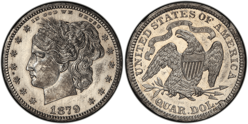 1879 Proof Quarter Pattern - J-1596