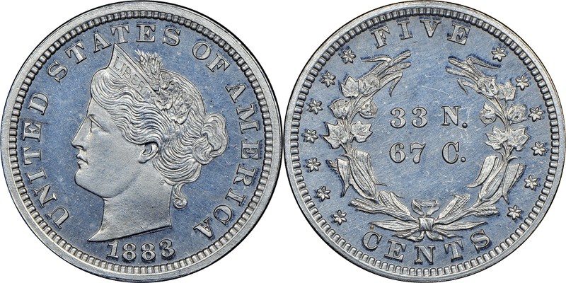 1883 Proof Nickel Pattern - J-1713