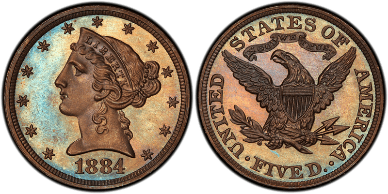 1884 Half Eagle Patterns