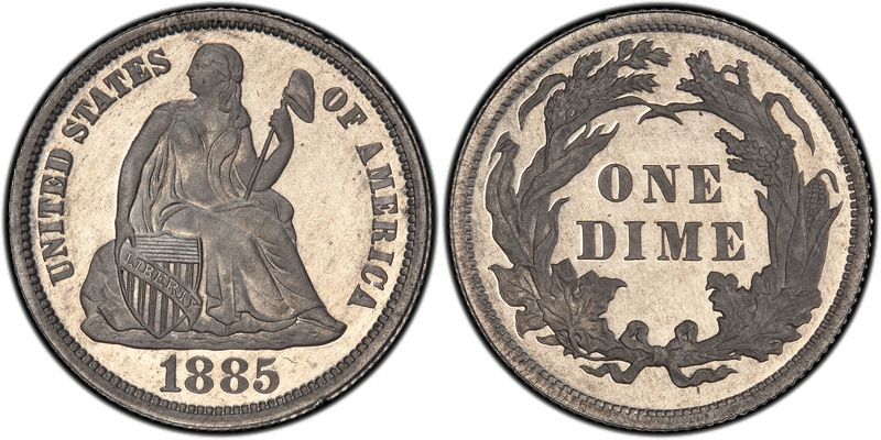 1885 Dime Patterns
