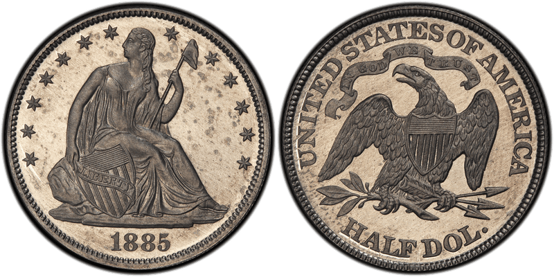 1885 Half Dollar Patterns