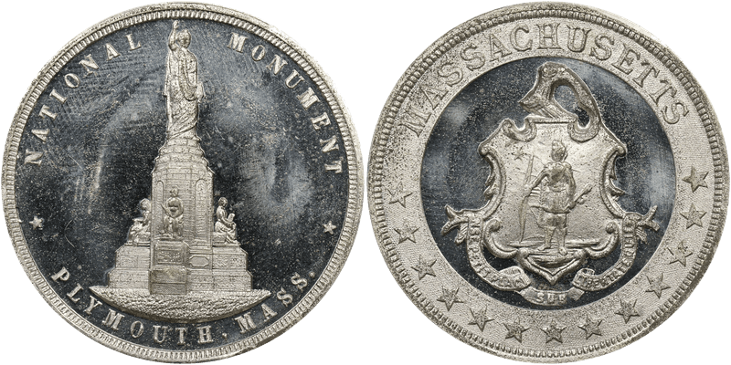 1889 So-Called Dollar HK-148, Forefathers Monument