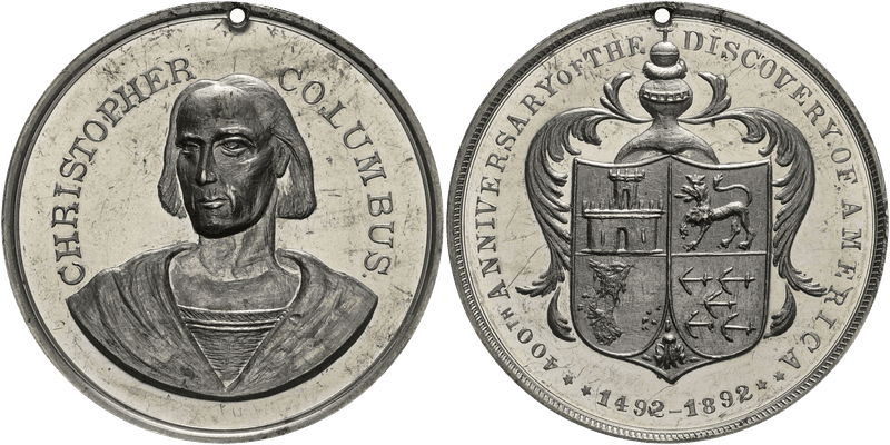 1892-1893 So-Called Dollar HK-231, Columbus Bust Dollar