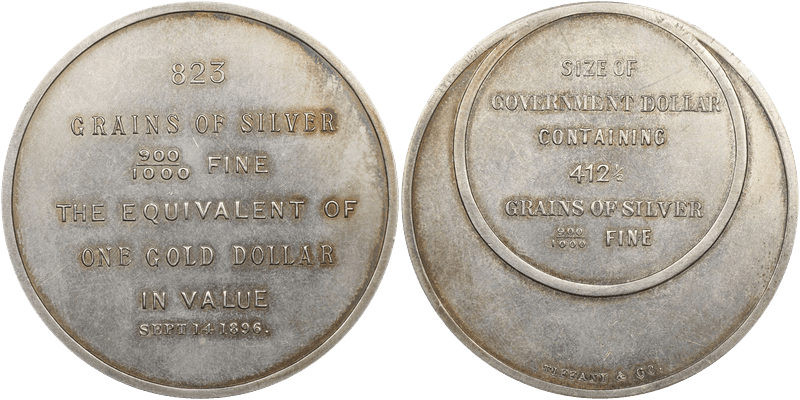1896 Bryan Dollar HK-779, Tiffany & Co., S-3