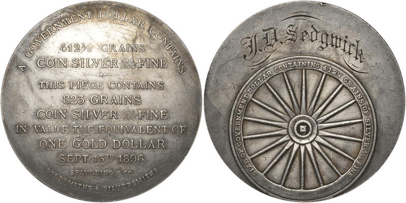 1896 Bryan Dollar HK-785, Spaulding & Co., S-16