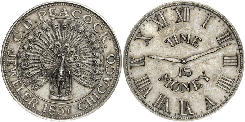 1900 Token Ferracute Paris Expo, Zinc 19mm