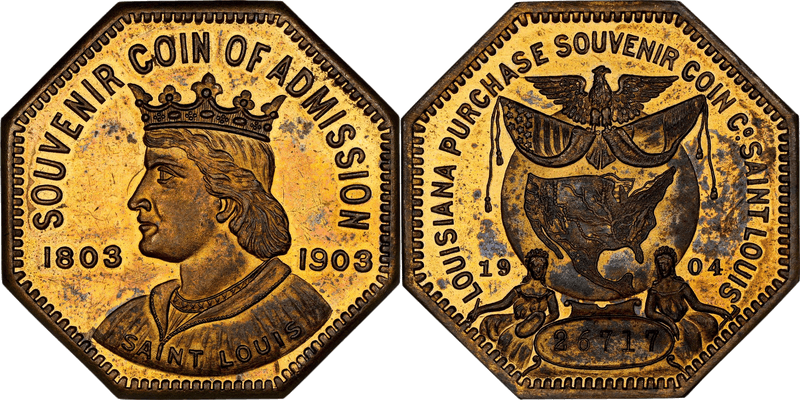 1904 HK-306, LA Purchase Expo Dollar
