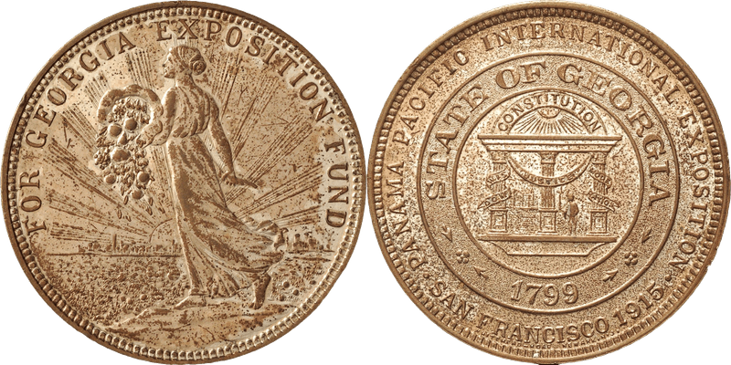 1915 So-Called Dollar HK-405a, Georgia at Pan-Pacific