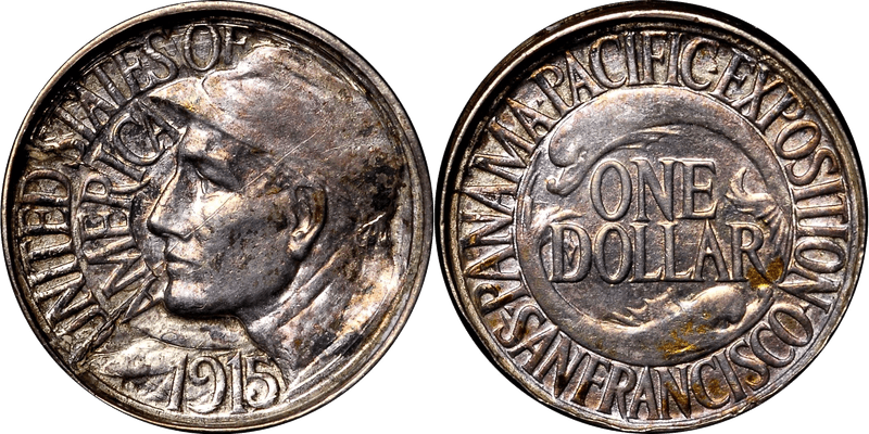 1915 Proof Dollar Pattern - J-1967, Pan Pacific