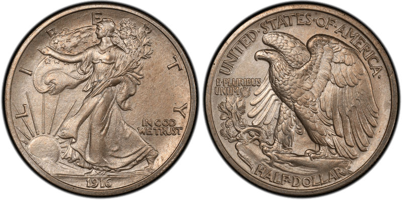 1916 Proof Half Dollar Pattern - J-1801/1994