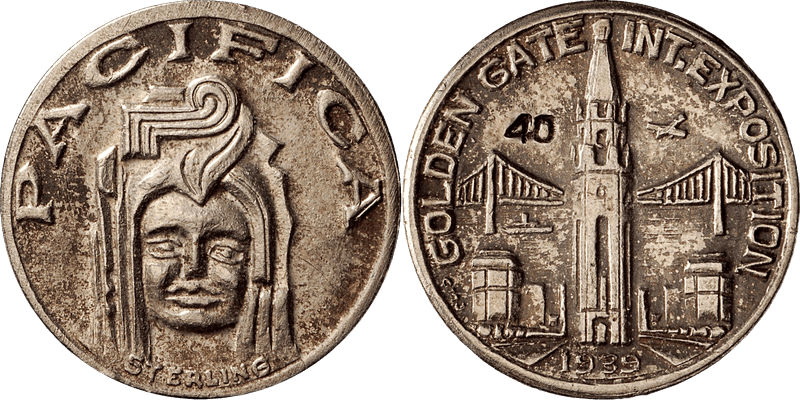 1939-1940 So-Called Dollar HK-487b, Charbneau Dollar Incuse "40"