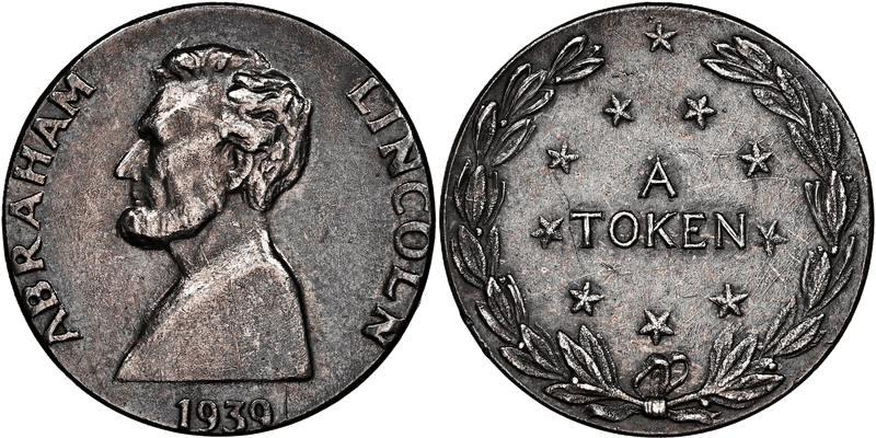 1939-1940 So-Called Dollar HK-493b, Lincoln Dollar -