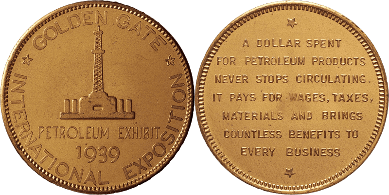 1939 HK-484, Bronze Golden Gate Expo, Type II Dollar