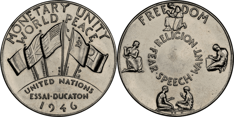 1946 HK-873e, UN Monetary Unity Dollar