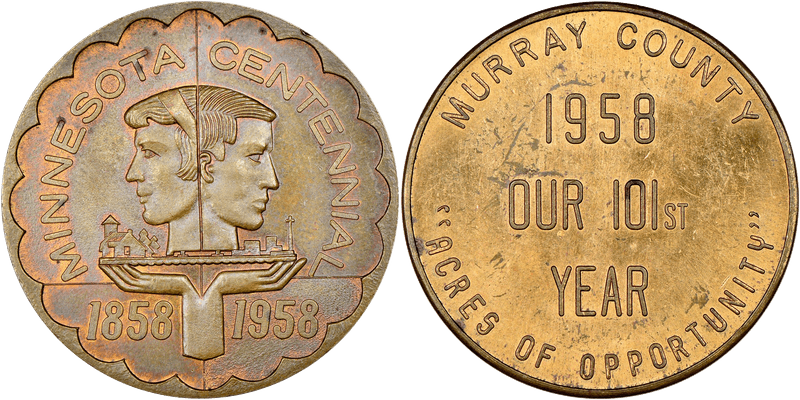 1958 So-Called Dollar HK-521, Murray Country Dollar