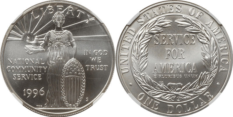 1996 Medal Western Reserve Numismatic Club C/M on 1879-S $1