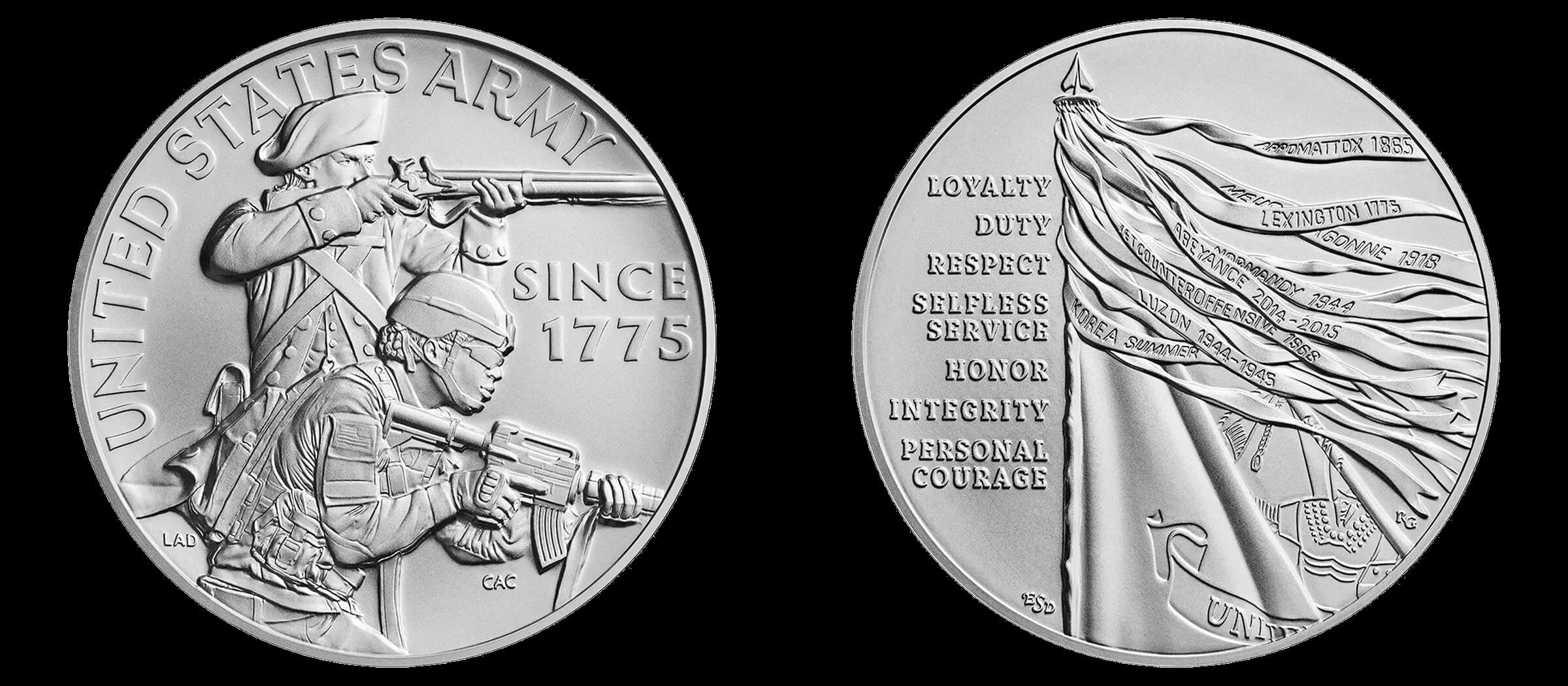 2025 U.S. Army One-Ounce Silver Medal