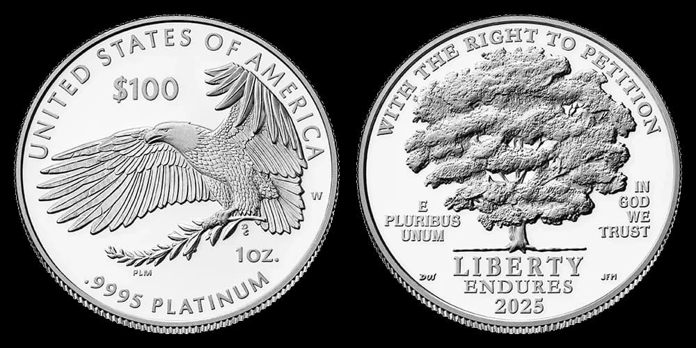 American Eagle One Hundred Dollar Platinum 1997 to Date