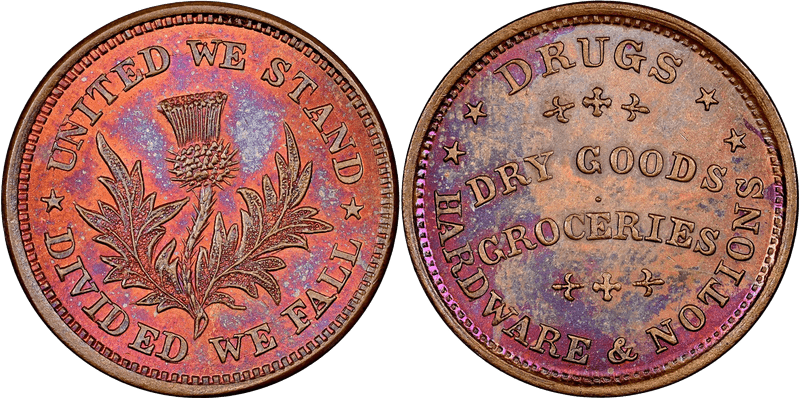 (No Date) Civil War Patriotic Token F-450/471a