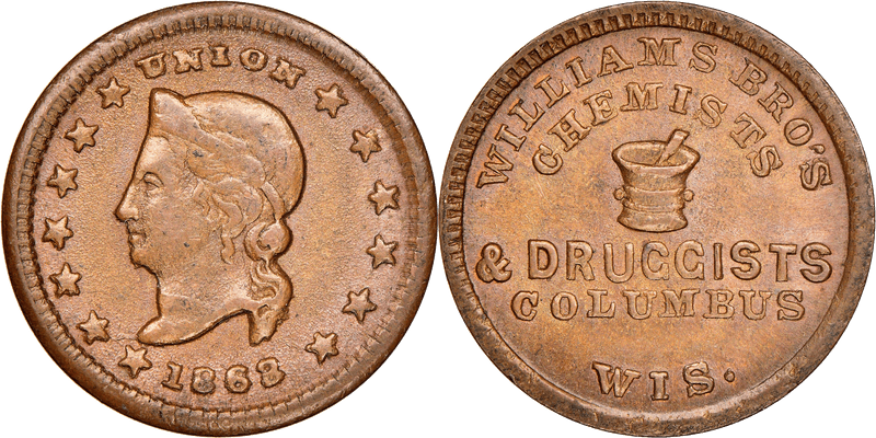 (No Date) Civil War Store Card F-120D-3a, WI