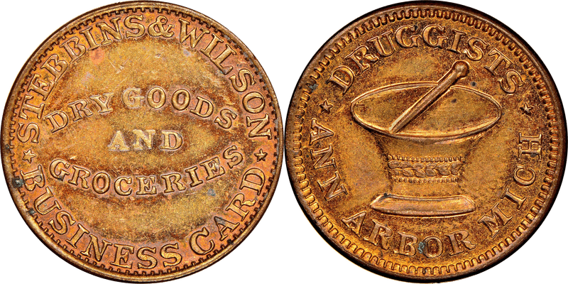 (No Date) Civil War Store Card F-40D-1A, MI