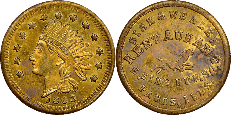 (No Date) Civil War Store Card F-690E-2B, IL