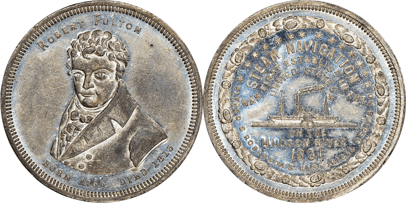 Rulau Ct-Ha 19, Robert Fulton Dollar