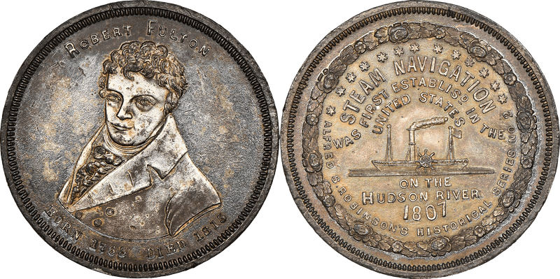 Rulau Ct-Ha 19C, Robert Fulton Dollar
