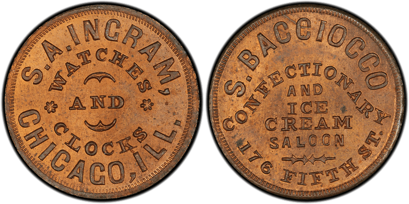(No Date) Civil War Store Card F-150AG-6A, IL