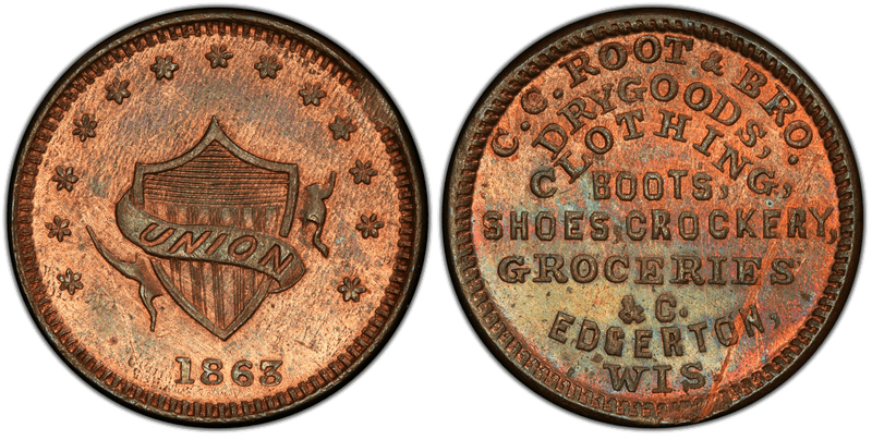 (No Date) Civil War Store Card F-190A-1a, WI