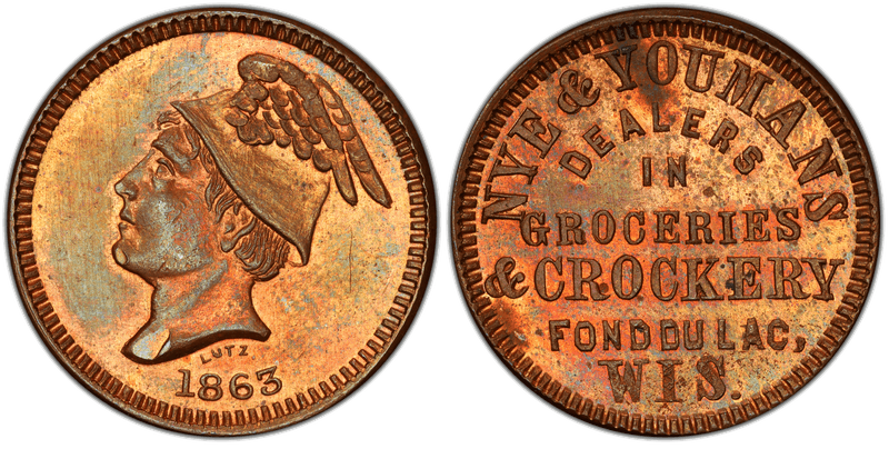 (No Date) Civil War Store Card F-220H-1a, WI