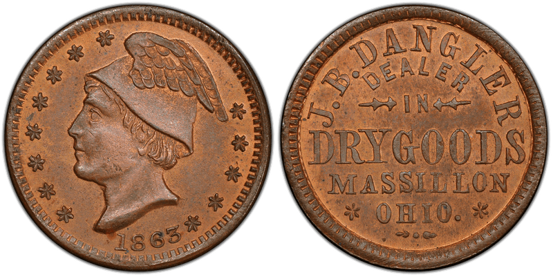 (No Date) Civil War Store Card F-535B-1A, OH