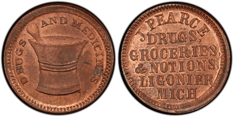 (No Date) Civil War Store Card F-550G-3A, IN