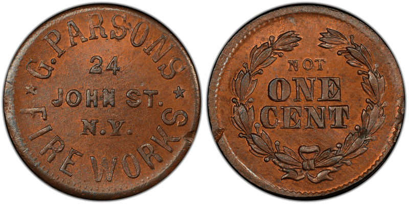 (No Date) Civil War Store Card F-630BE-9A, NY