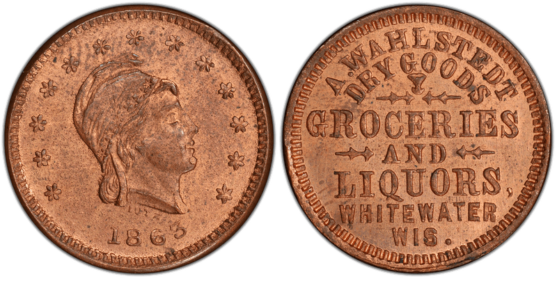 (No Date) Civil War Store Card F-960E-1a, WI